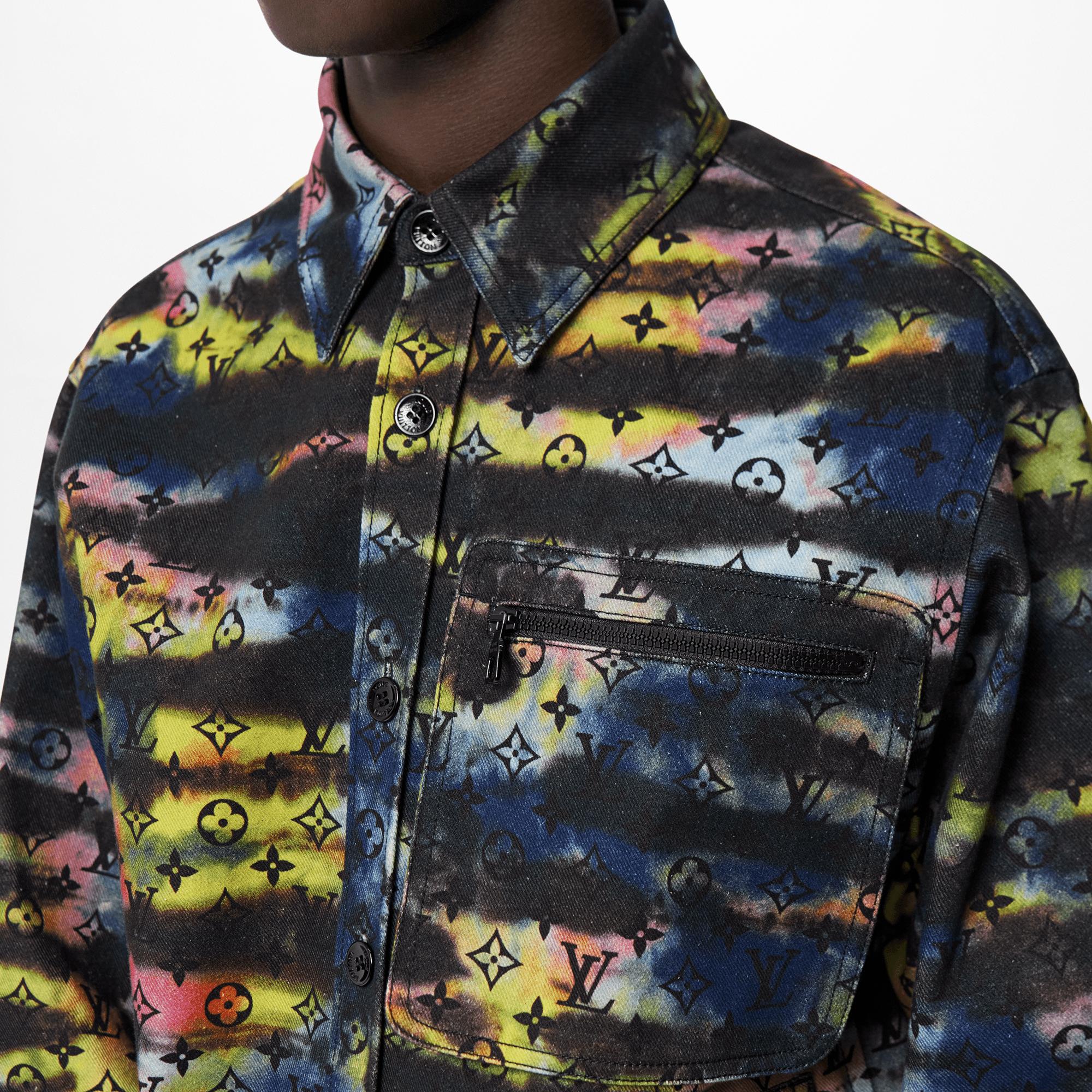 Printed Monogram Tie-Dye Denim Shirt - Ready to Wear | LOUIS VUITTON